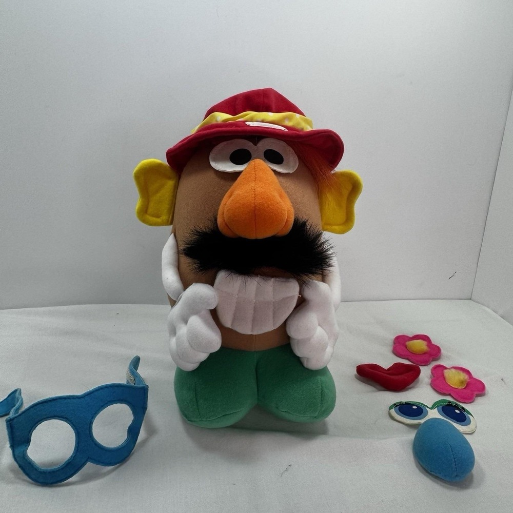 Vintage Playskool Soft Stuff Mr. Potato Head Plush 10" Toy Story 1993 with Parts